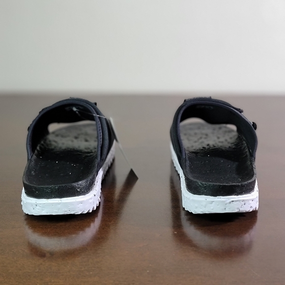 NIKE Asuna SE Crater Slide Limited Black White New - Picture 8 of 12